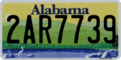 AL license plate 2AR7739