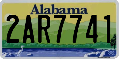 AL license plate 2AR7741