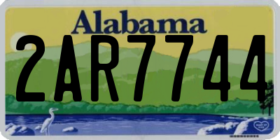 AL license plate 2AR7744