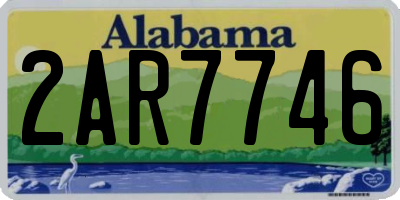 AL license plate 2AR7746
