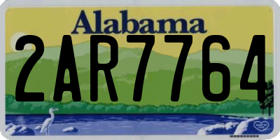 AL license plate 2AR7764