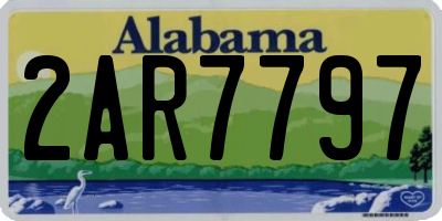 AL license plate 2AR7797
