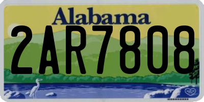 AL license plate 2AR7808