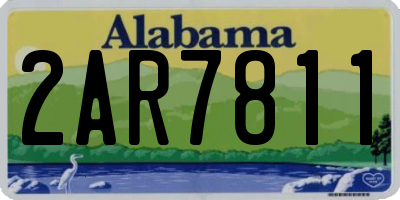 AL license plate 2AR7811