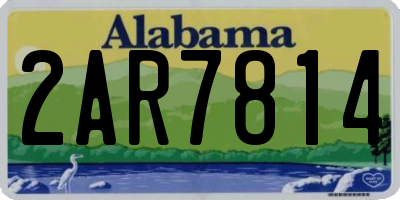 AL license plate 2AR7814