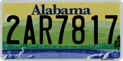AL license plate 2AR7817