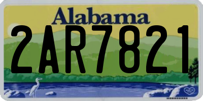 AL license plate 2AR7821