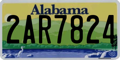 AL license plate 2AR7824