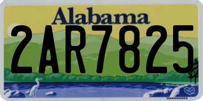 AL license plate 2AR7825