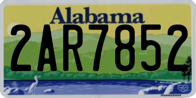 AL license plate 2AR7852