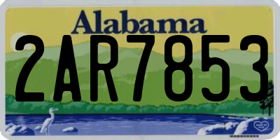 AL license plate 2AR7853