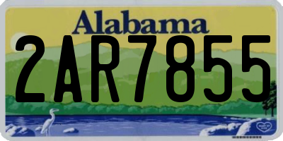 AL license plate 2AR7855