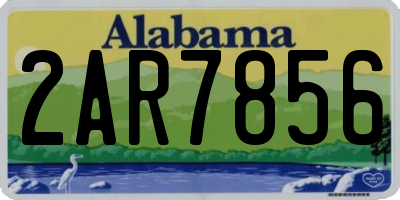 AL license plate 2AR7856