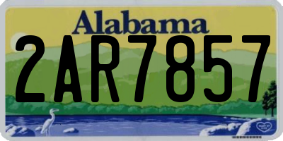AL license plate 2AR7857