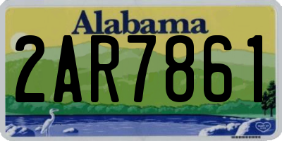 AL license plate 2AR7861