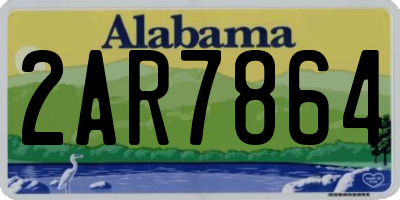 AL license plate 2AR7864