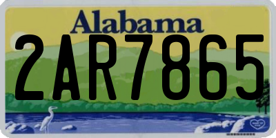 AL license plate 2AR7865