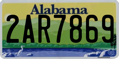 AL license plate 2AR7869