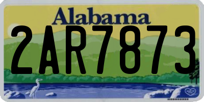 AL license plate 2AR7873
