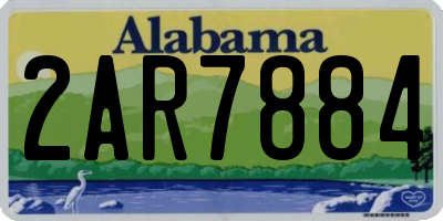 AL license plate 2AR7884