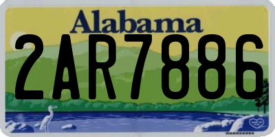 AL license plate 2AR7886