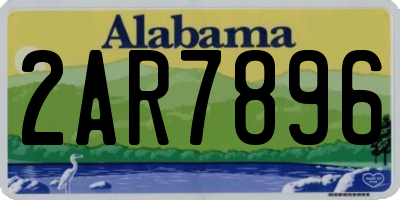 AL license plate 2AR7896