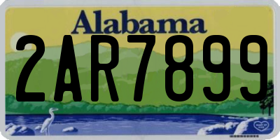 AL license plate 2AR7899