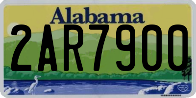 AL license plate 2AR7900