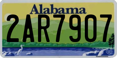 AL license plate 2AR7907
