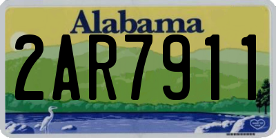 AL license plate 2AR7911