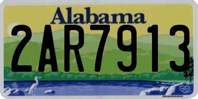 AL license plate 2AR7913