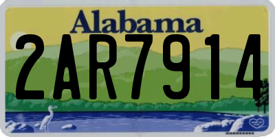 AL license plate 2AR7914