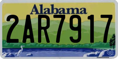 AL license plate 2AR7917