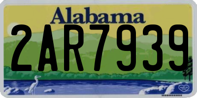 AL license plate 2AR7939