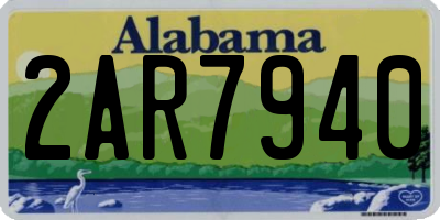 AL license plate 2AR7940