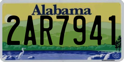 AL license plate 2AR7941