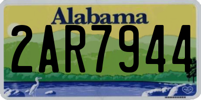 AL license plate 2AR7944