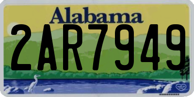 AL license plate 2AR7949