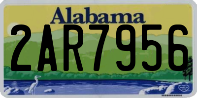 AL license plate 2AR7956