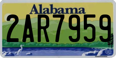 AL license plate 2AR7959