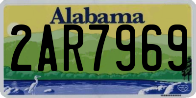 AL license plate 2AR7969