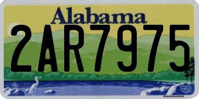 AL license plate 2AR7975