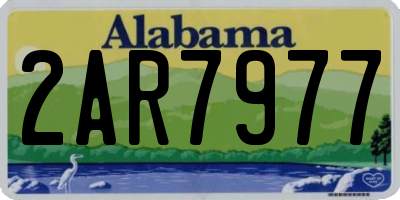 AL license plate 2AR7977
