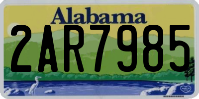 AL license plate 2AR7985
