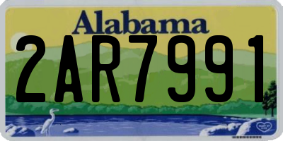 AL license plate 2AR7991