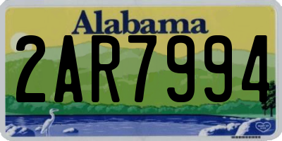AL license plate 2AR7994