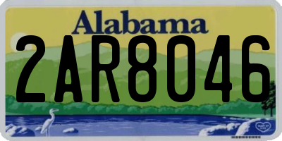 AL license plate 2AR8046