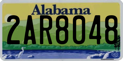 AL license plate 2AR8048