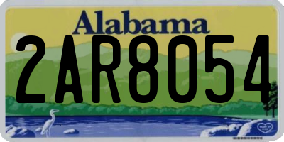 AL license plate 2AR8054