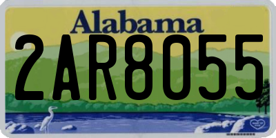 AL license plate 2AR8055